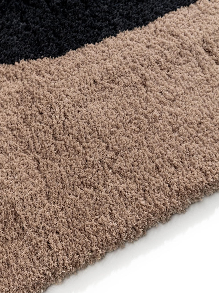 Tapis contemporain style abstrait marron 140x200 cm