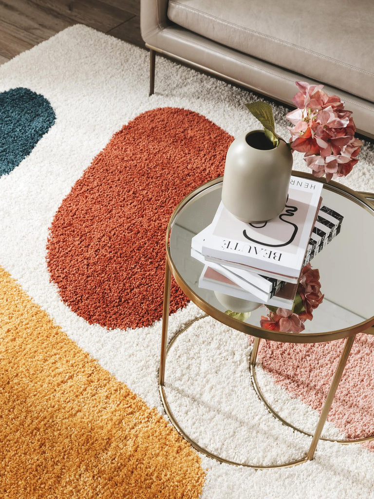 Tapis contemporain abstrait multicolore 200x290 cm