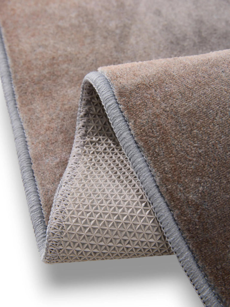 Tapis moderne design marron et bleu nuit 200x300 cm