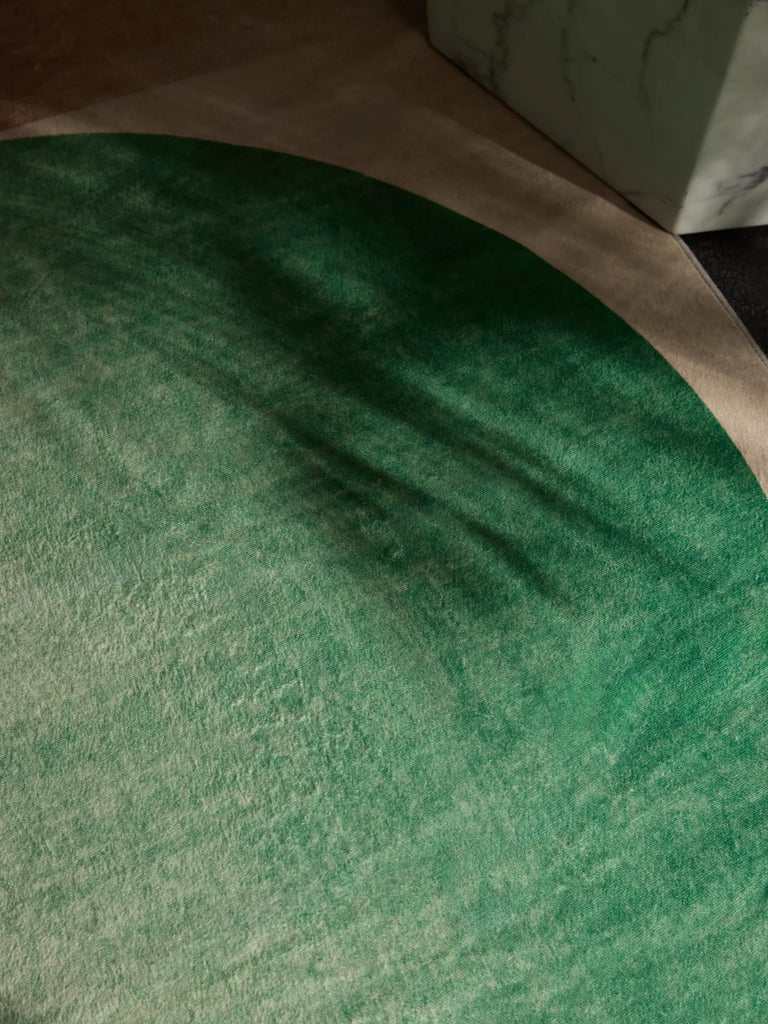 Tapis moderne design beige vert et rouge 160x230 cm