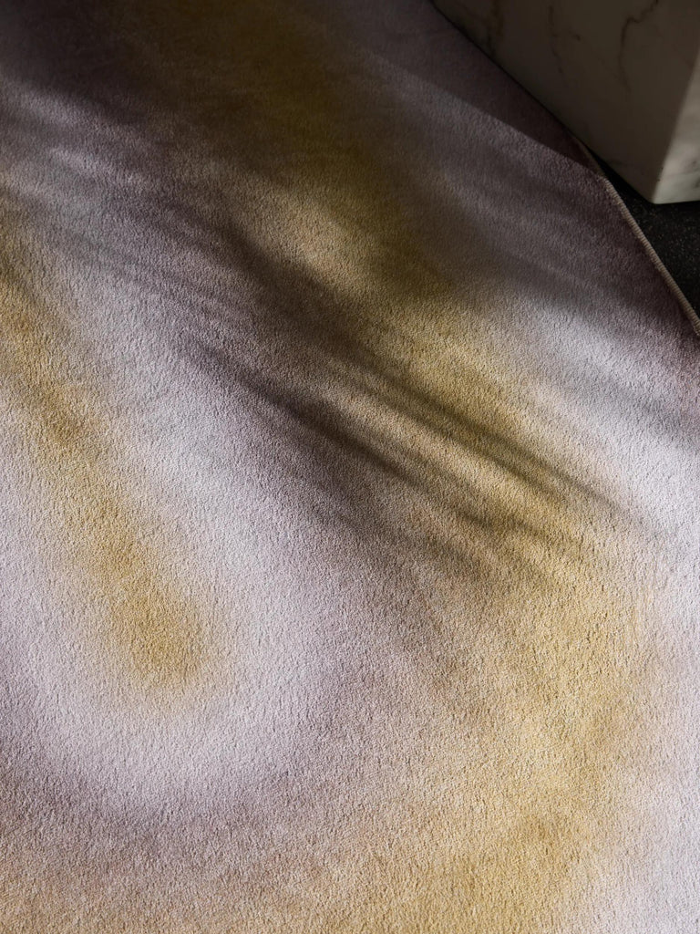 Tapis moderne design jaune et marron 120x170 cm