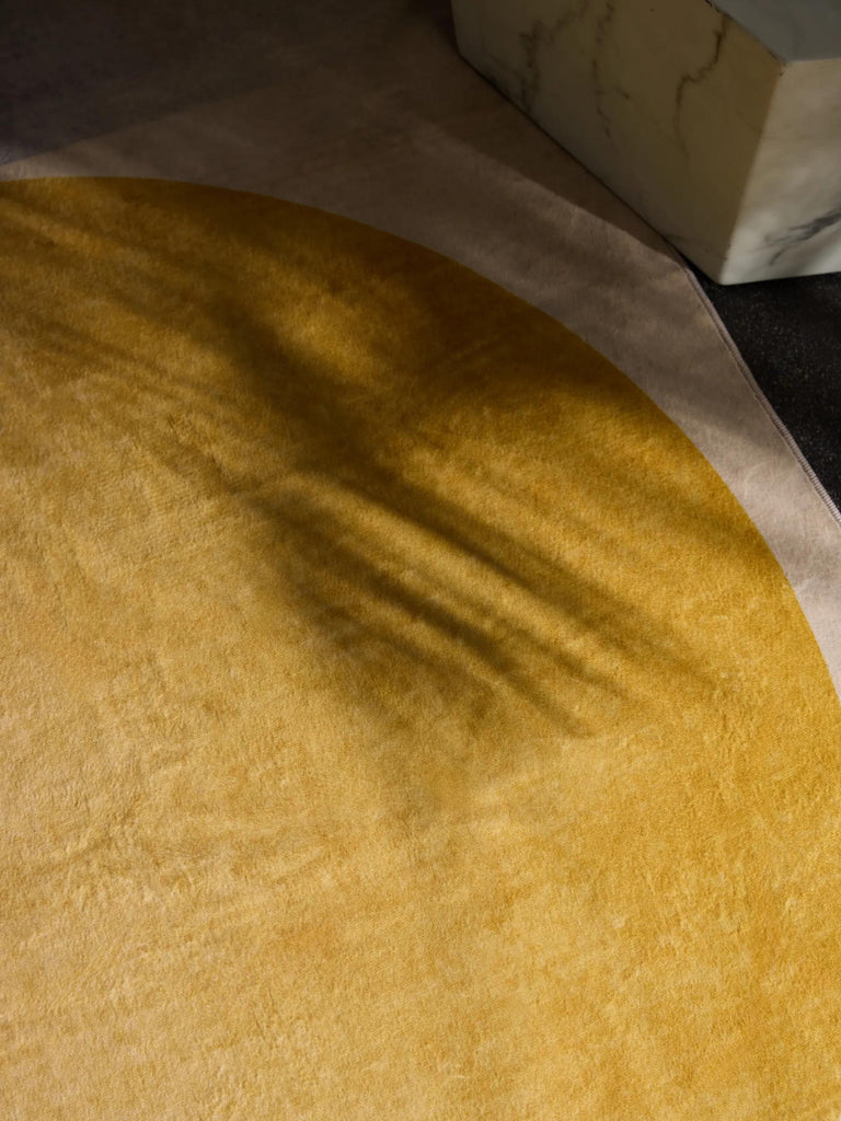 Tapis moderne design bleu et jaune 160x230 cm