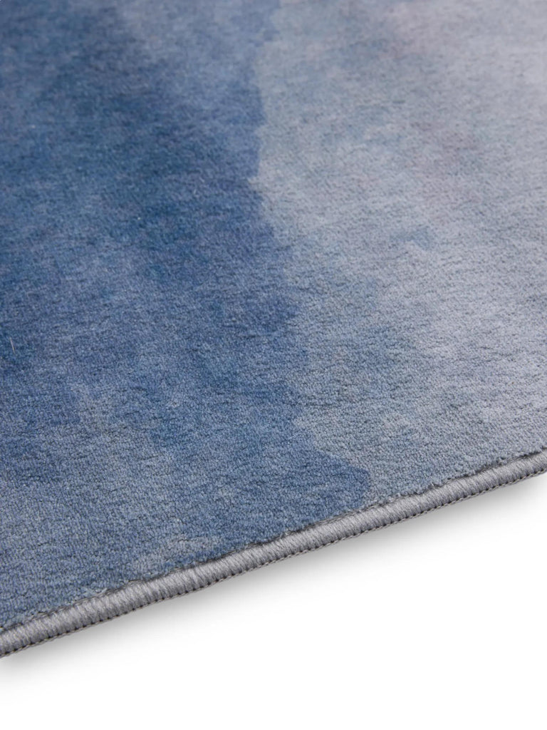 Tapis moderne design gris et bleu 120x170 cm