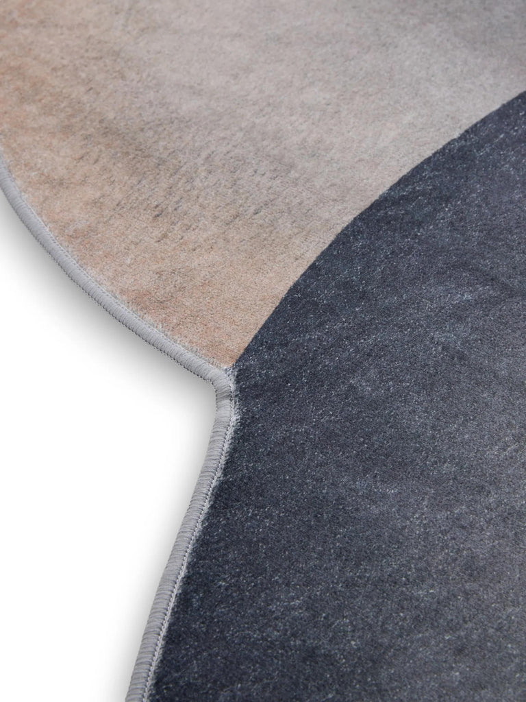 Tapis moderne design marron et bleu nuit 160x230 cm