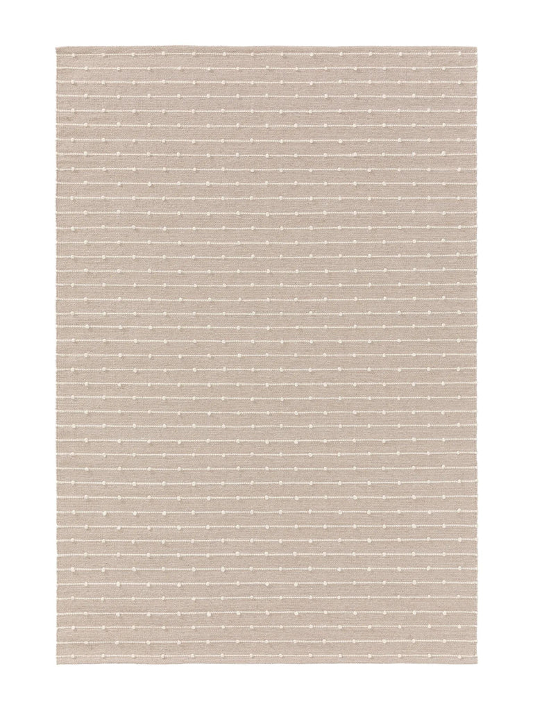 Tapis scandinave perlé enfant beige en coton 160x230 cm