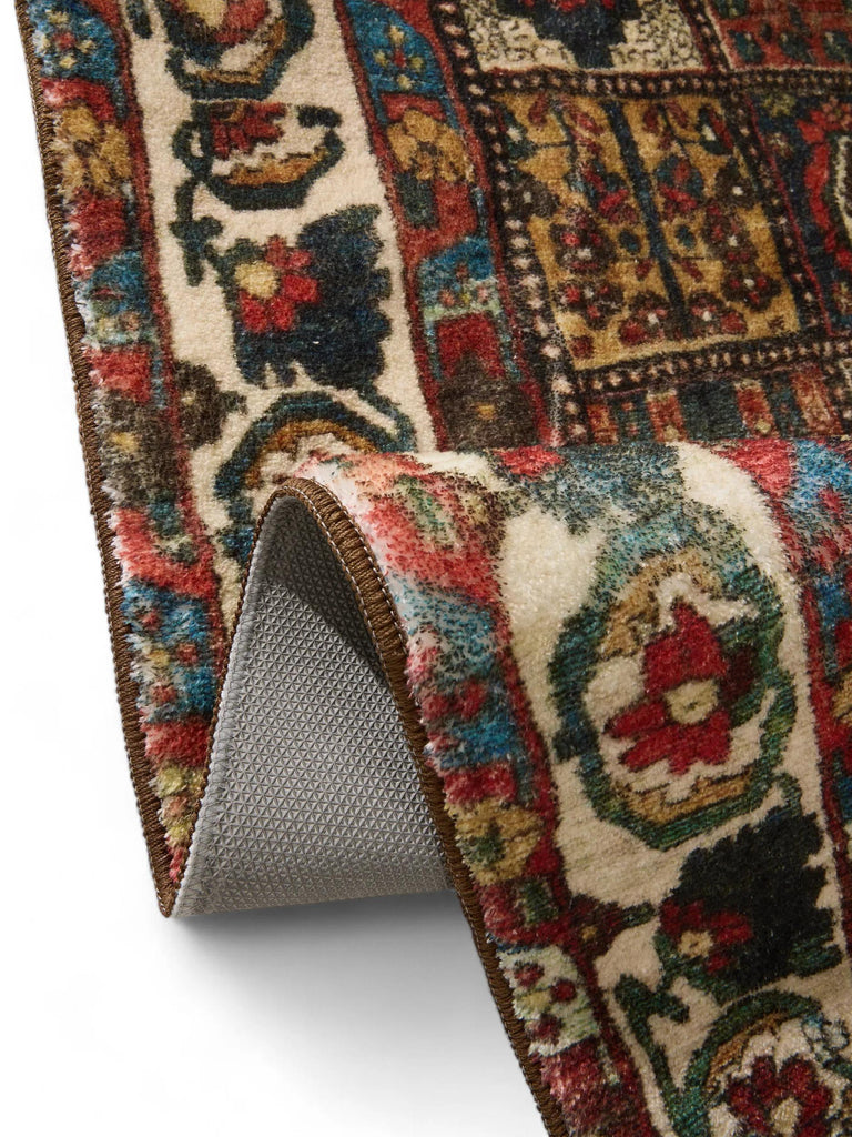 Tapis patchwork ethnique rouge 160x230 cm