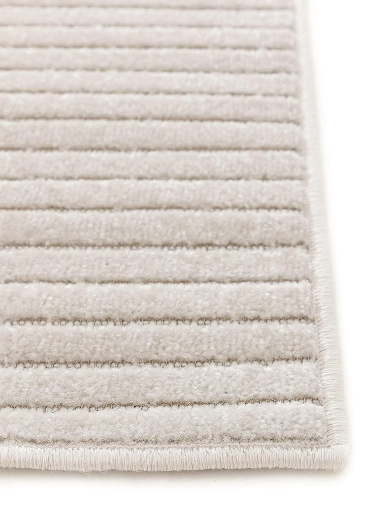 Tapis moderne contemporain de couloir blanc d'intérieur et d'extérieur 80x240 cm
