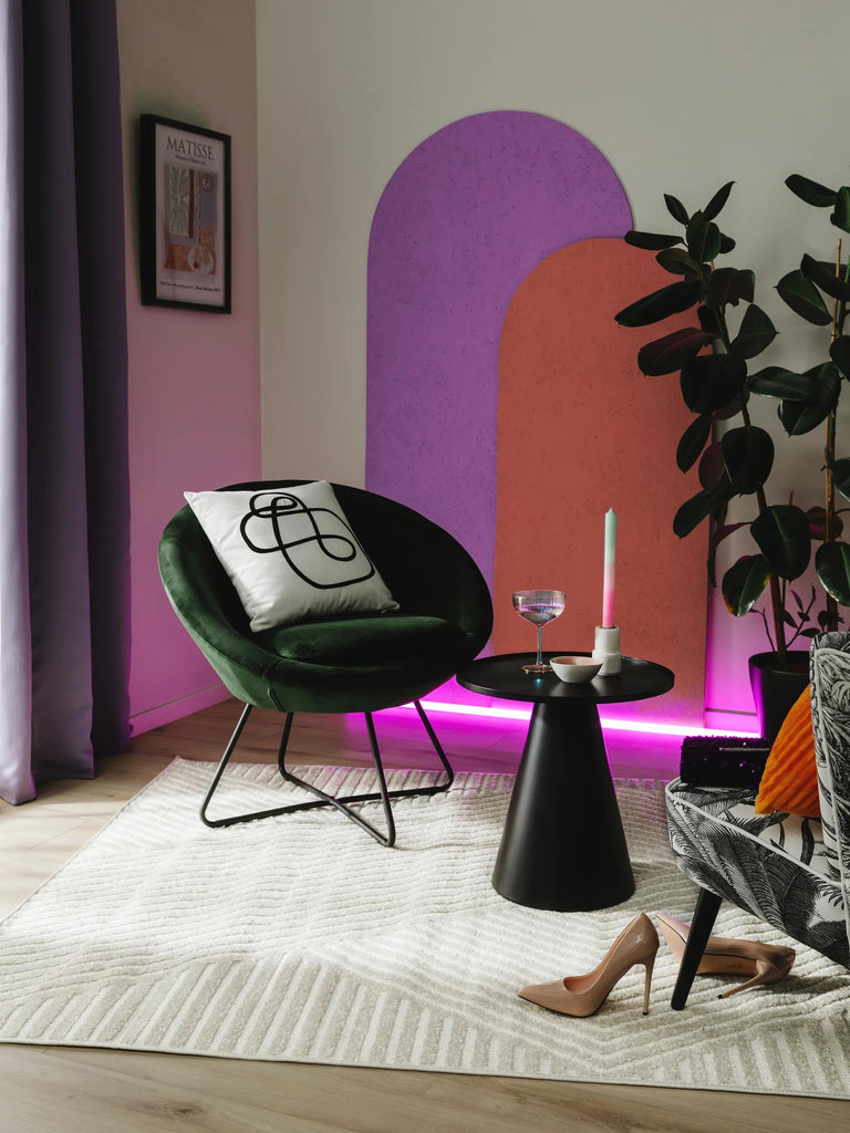 Tapis moderne géométrique blanc d'intérieur et d'extérieur 280x380 cm