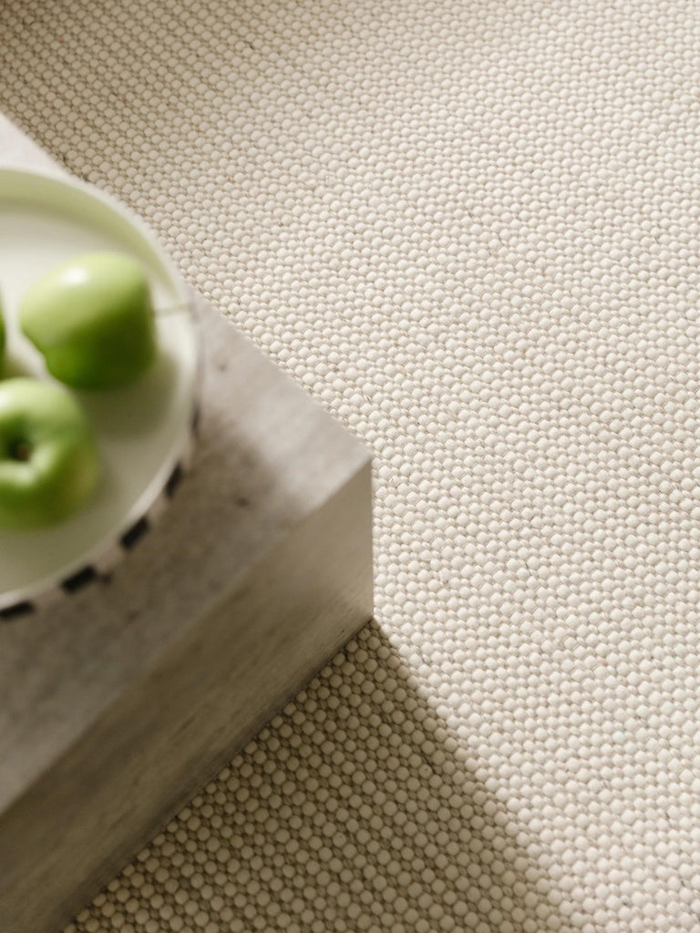 Tapis scandinave à franges beige 200x300 cm