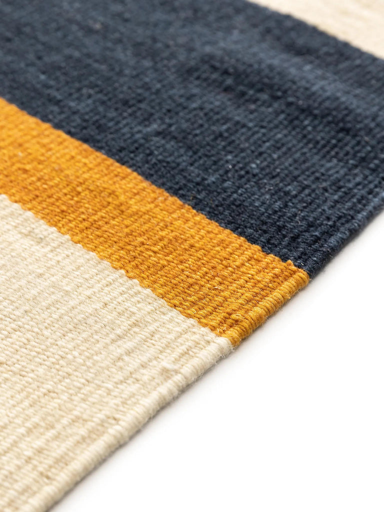 Tapis kilim multicolore et beige en laine 200x300 cm