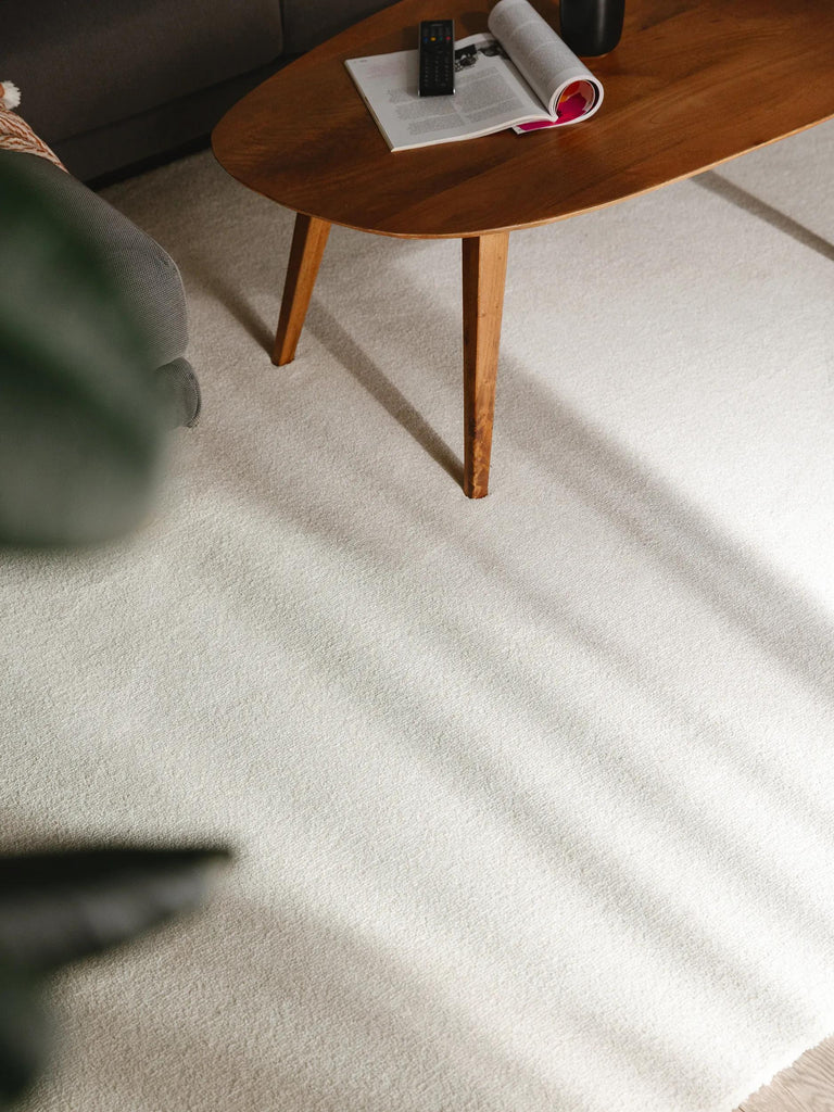 Tapis shaggy épais blanc 200x250 cm