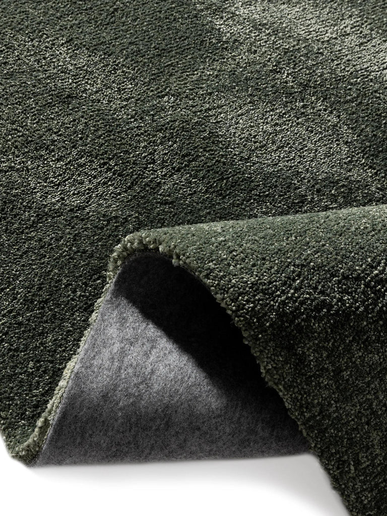 Tapis shaggy épais vert foncé 160x230 cm