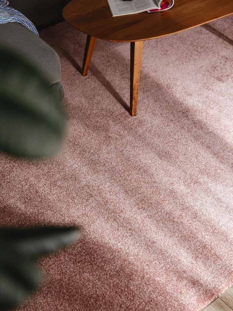 Tapis shaggy épais rose 160x230 cm