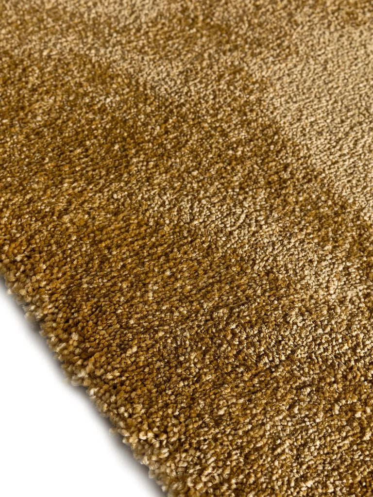 Tapis shaggy épais jaune 140x200 cm