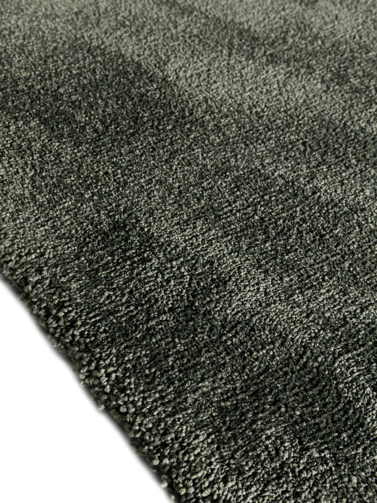 Tapis shaggy épais vert foncé 200x250 cm