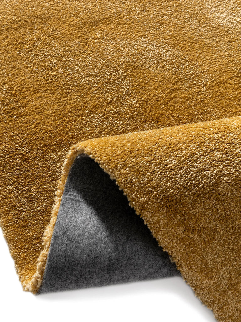 Tapis shaggy épais jaune 160x230 cm