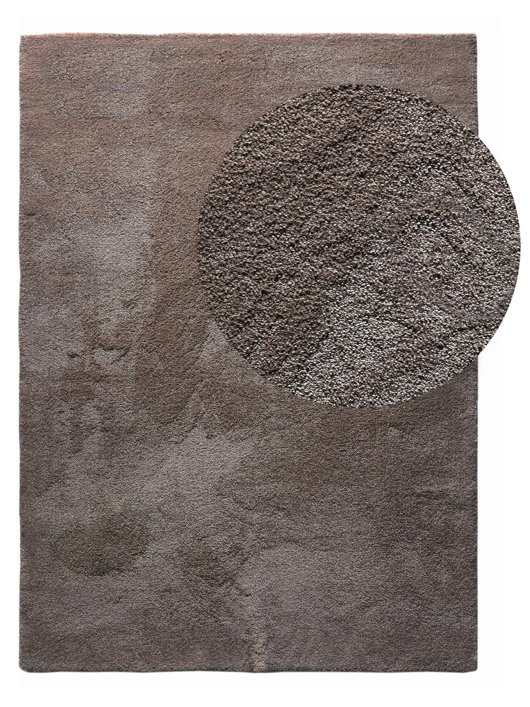 Tapis shaggy shaggy marron 250x350 cm