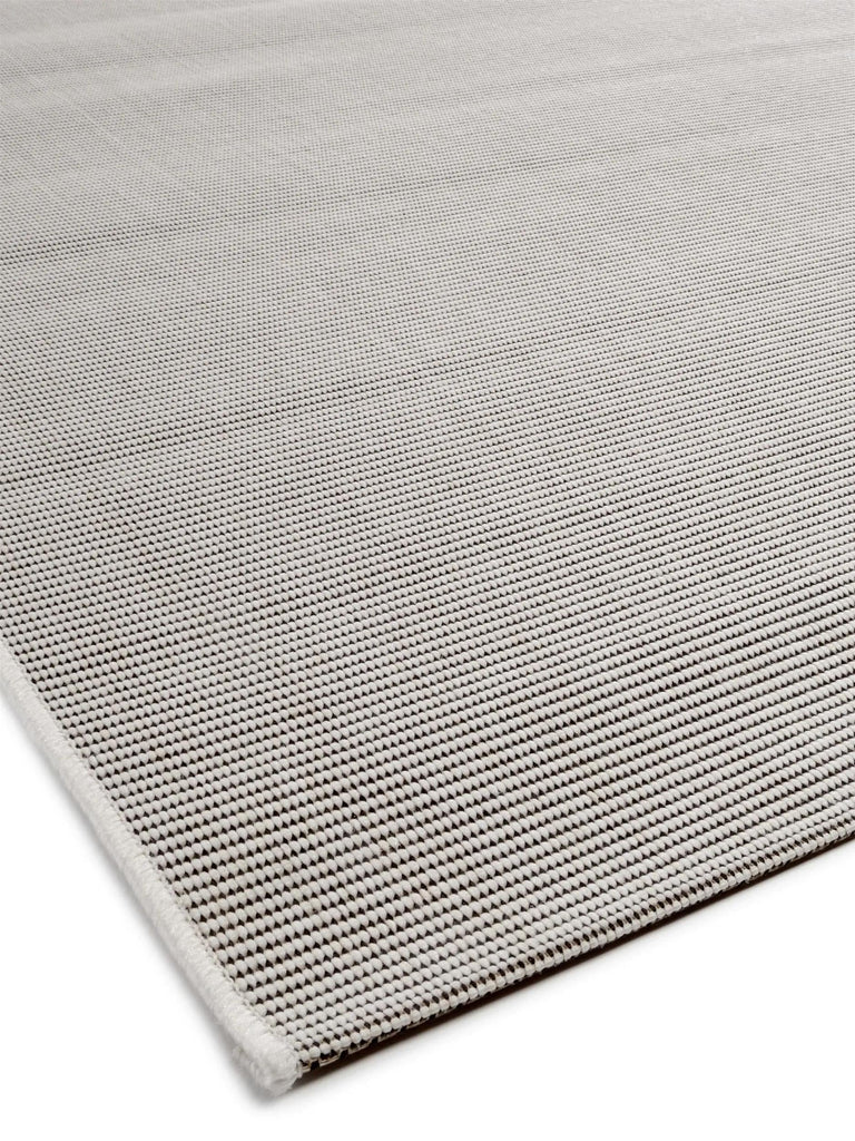 Tapis moderne uni de couloir blanc d'intérieur et d'extérieur 80x240 cm