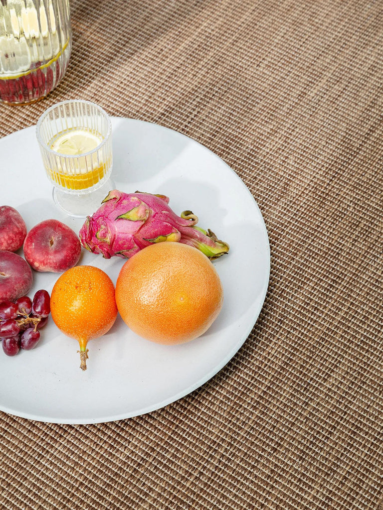 Tapis moderne uni de couloir marron d'intérieur et d'extérieur 80x240 cm