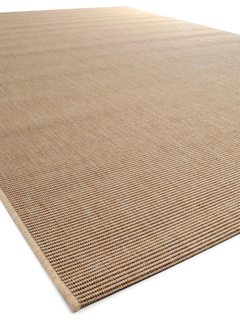 Tapis moderne uni beige d'intérieur et d'extérieur 200x290 cm