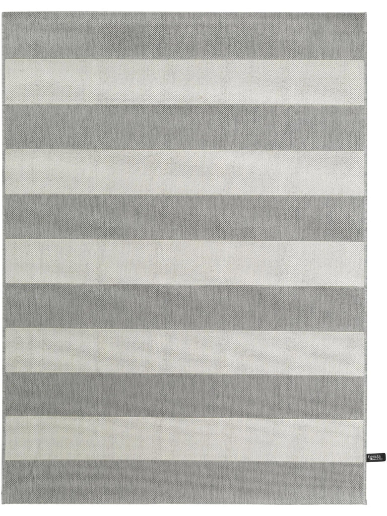 Tapis moderne rayé enfant gris d'intérieur et d'extérieur 140x200 cm