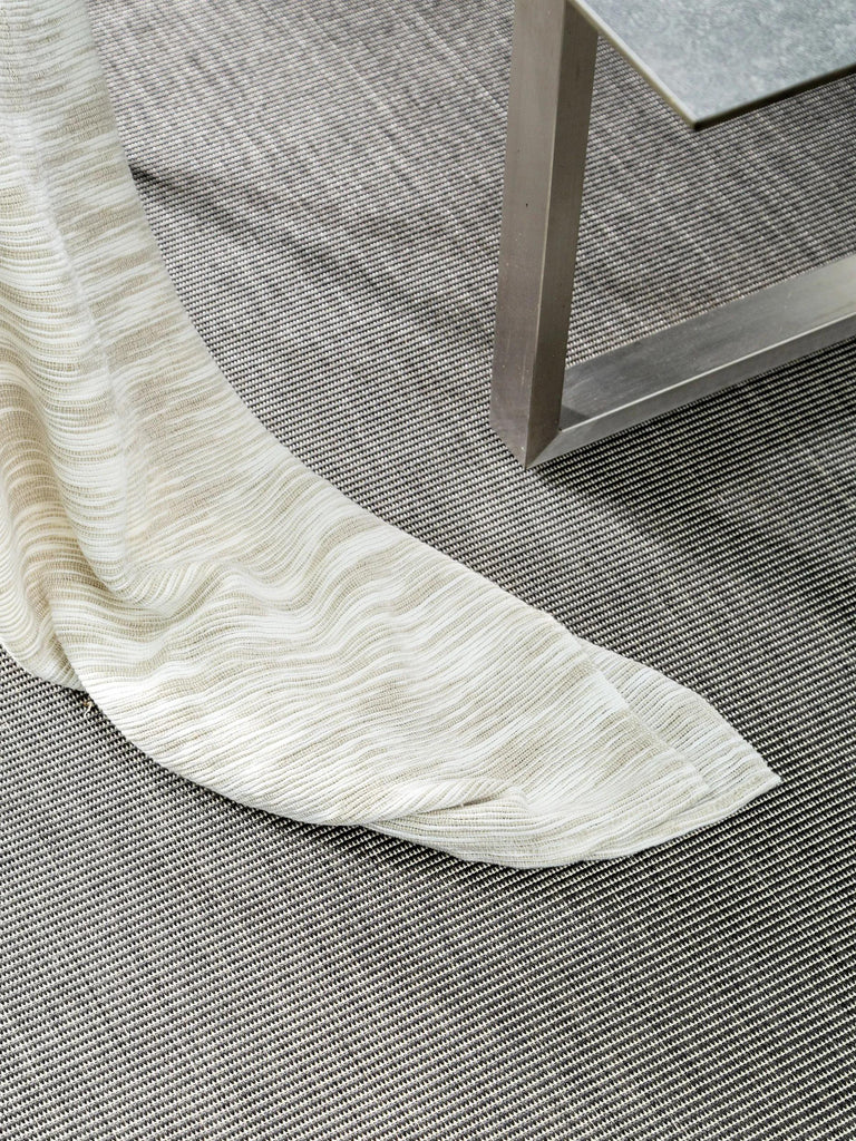 Tapis moderne uni noir d'intérieur et d'extérieur 200x290 cm