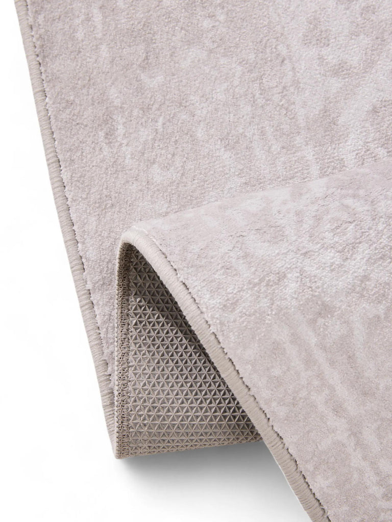 Tapis vintage oriental de couloir taupe 80x240 cm