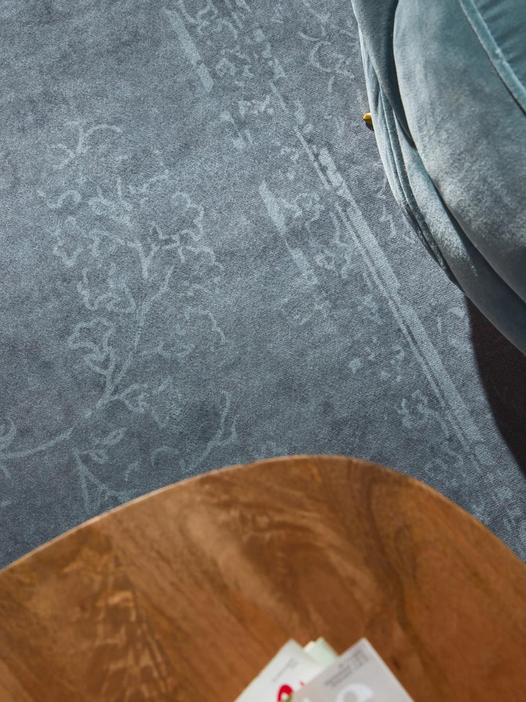 Tapis vintage oriental gris et blanc 160x230 cm