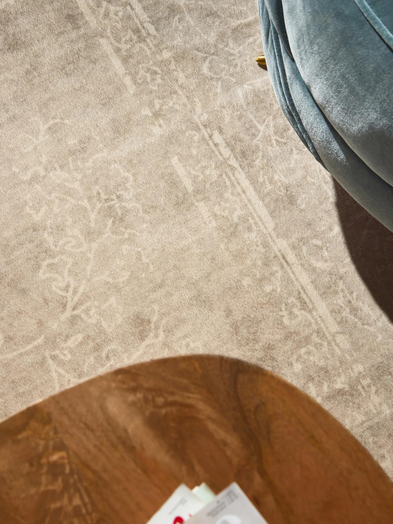 Tapis vintage oriental crème et beige 120x170 cm