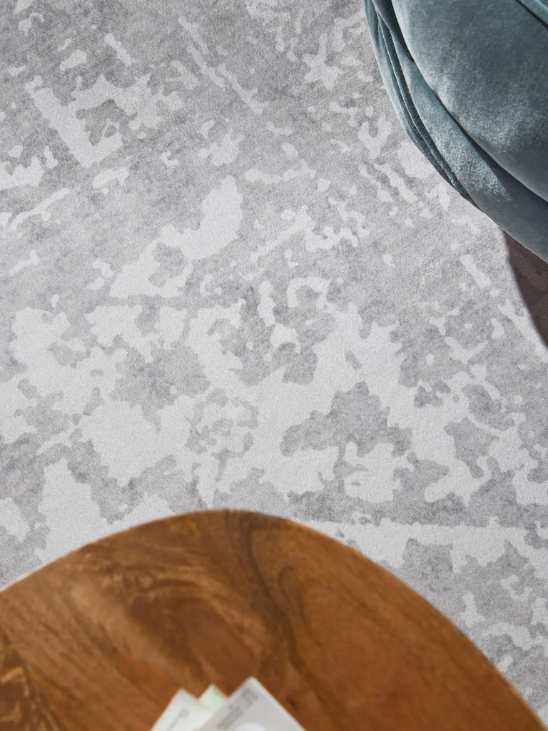 Tapis vintage oriental gris clair 80x150 cm