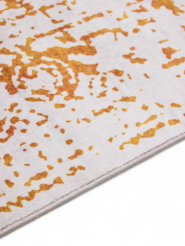 Tapis vintage oriental gris et orange 160x230 cm