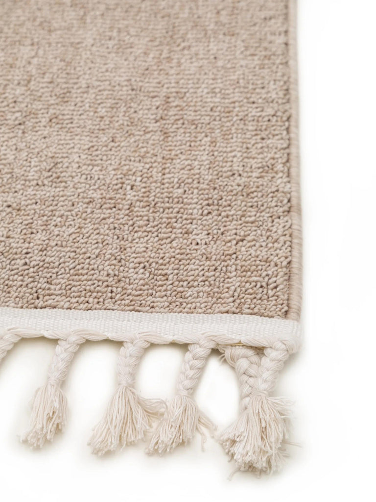 Tapis scandinave motif animal lion enfant beige 120x180 cm