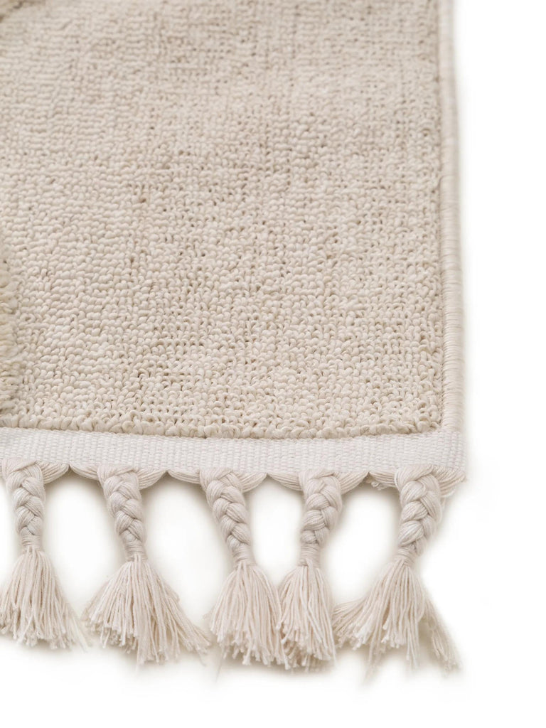 Tapis scandinave motif animal chat enfant crème 90x130 cm