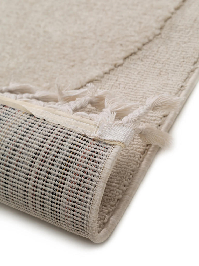 Tapis scandinave motif animal ourson enfant crème 90x130 cm