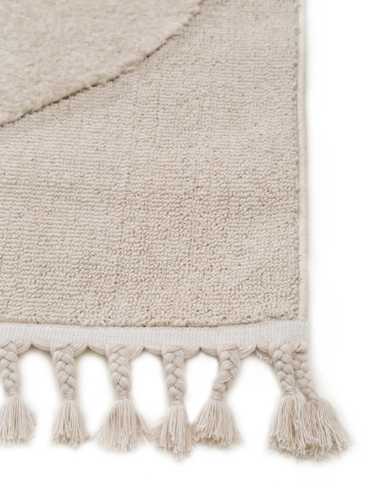 Tapis scandinave motif animal ourson enfant crème 160x230 cm