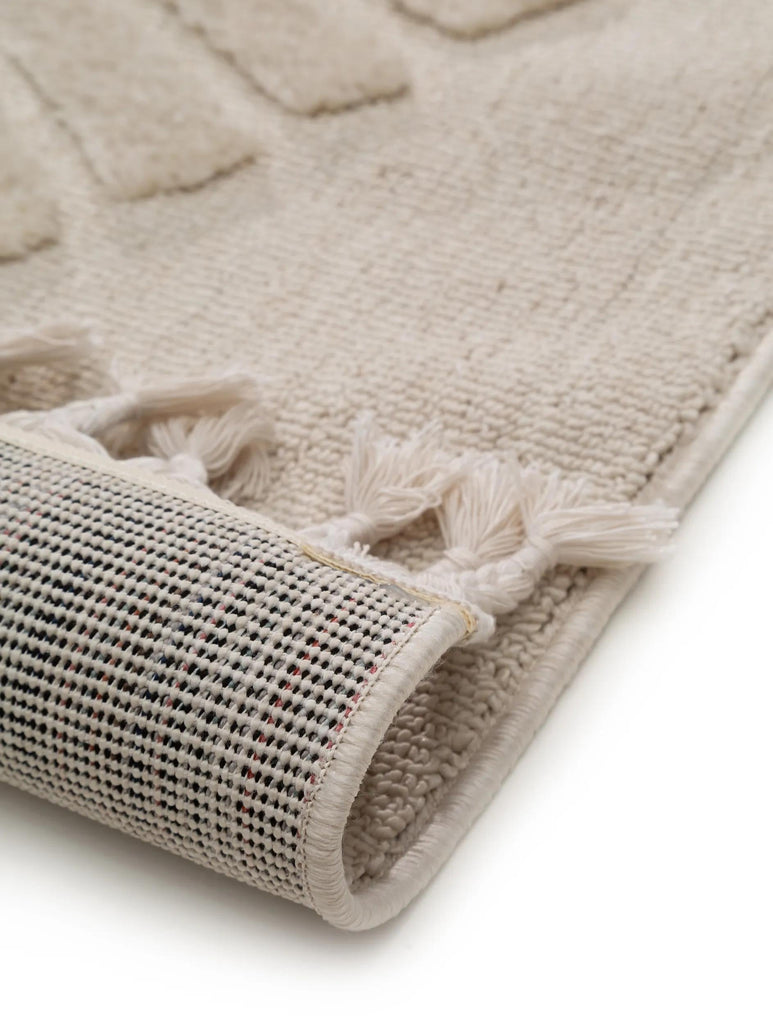 Tapis scandinave motif animal lion enfant crème 90x130 cm