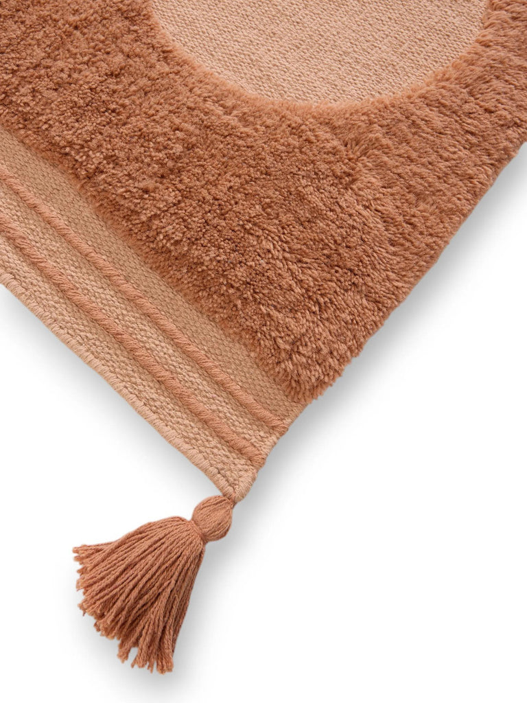 Tapis design retro enfant terracotta 90x130 cm