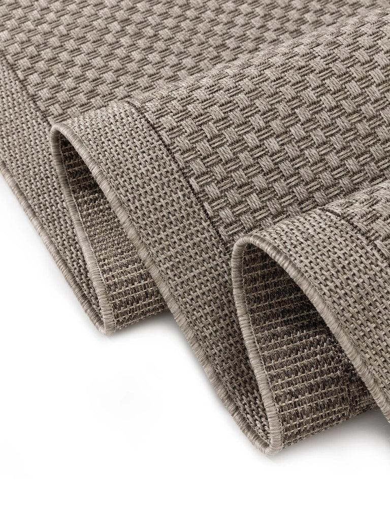 Tapis scandinave de couloir gris clair d'intérieur et d'extérieur 80x240 cm