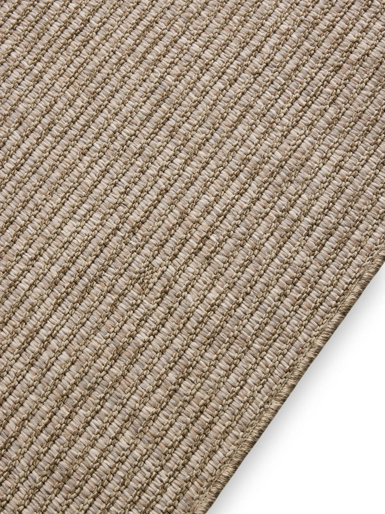 Tapis scandinave uni beige d'intérieur et d'extérieur 140x200 cm