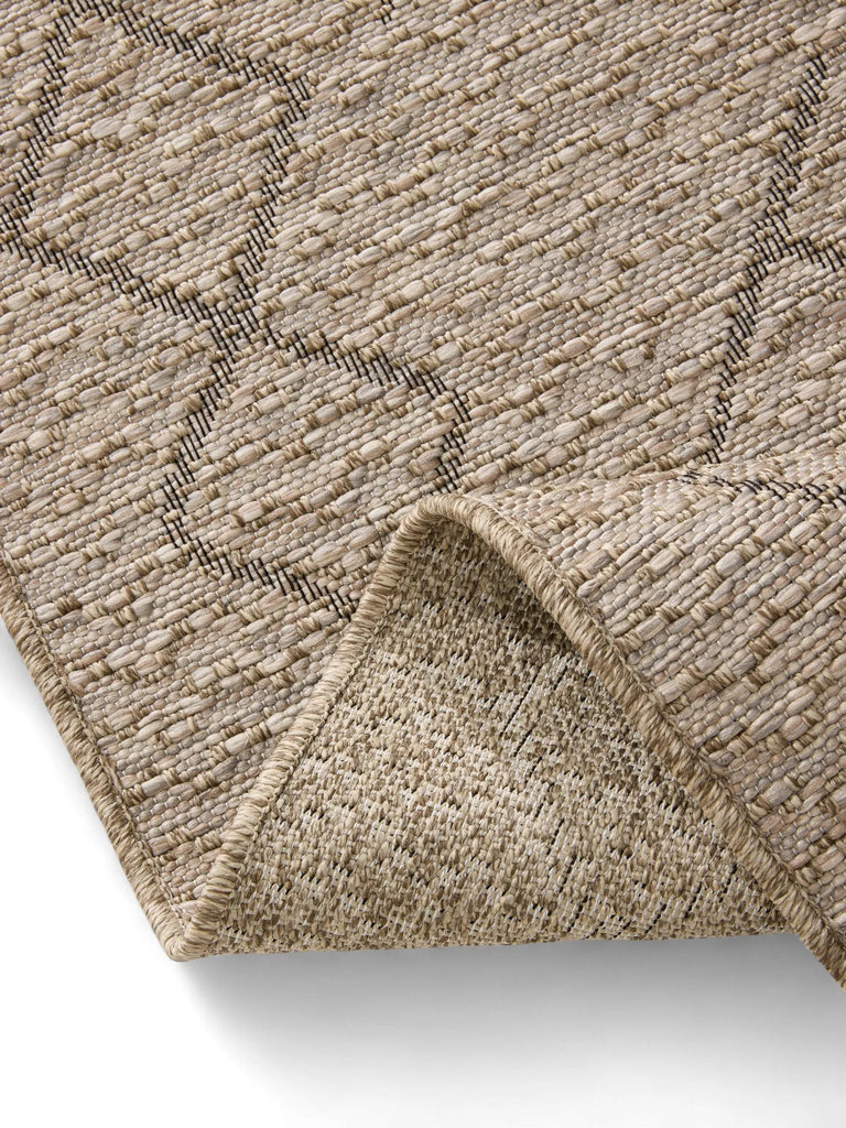 Tapis berbère marron naturel d'intérieur et d'extérieur 140x200 cm