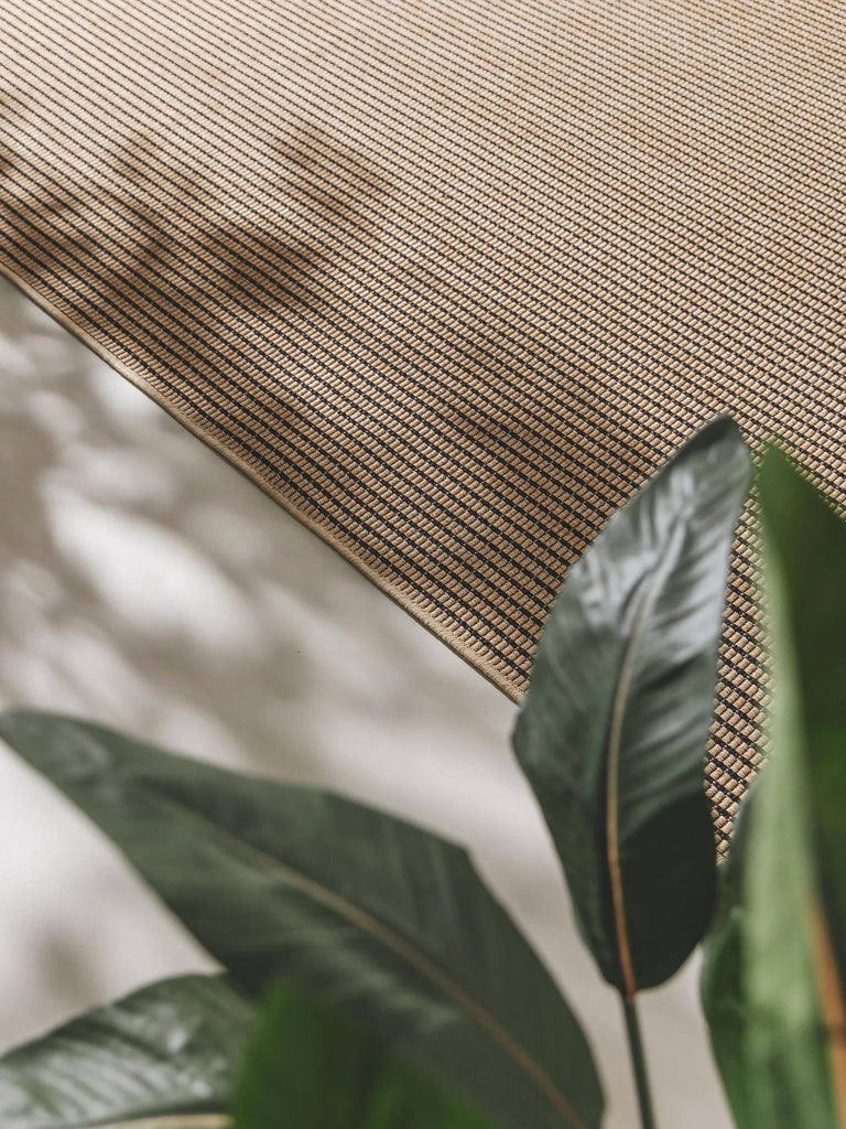 Tapis scandinave beige et noir d'intérieur et d'extérieur 160x230 cm