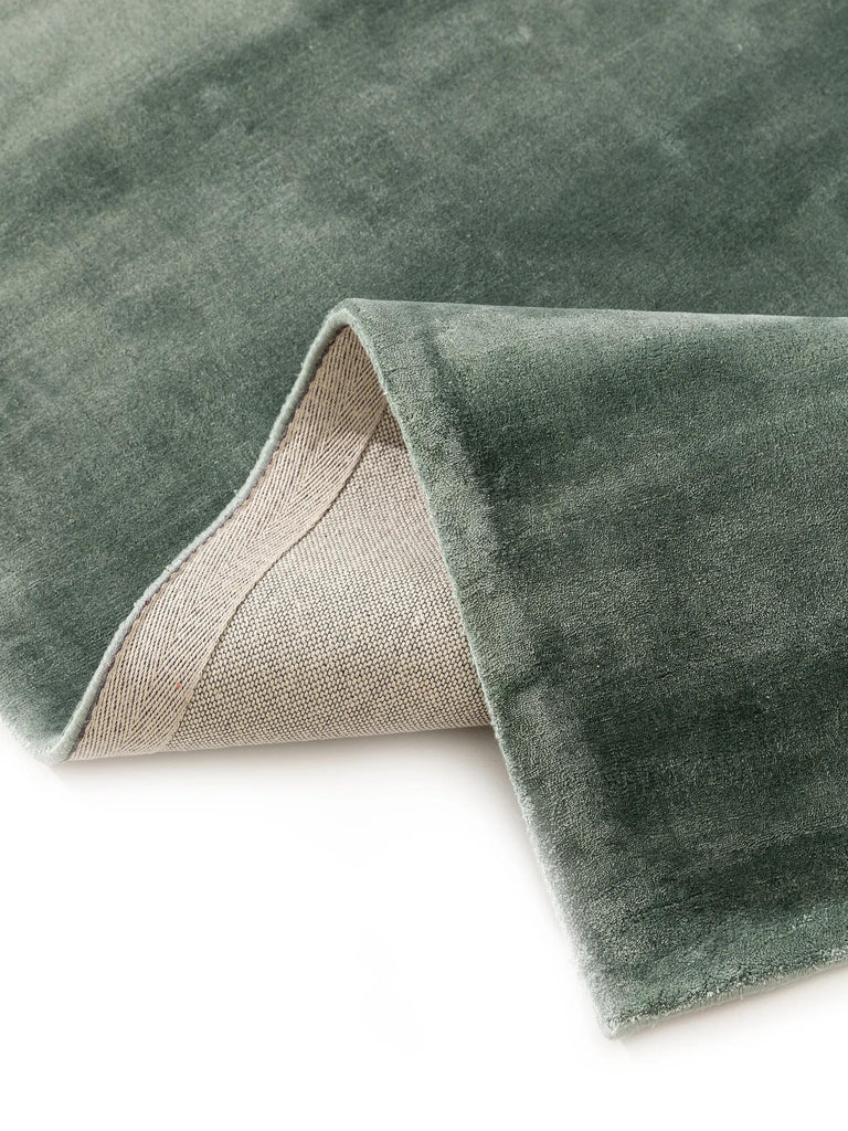 Tapis moderne uni vert sauge 200x300 cm