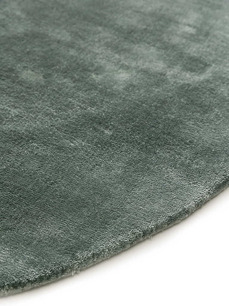 Tapis moderne uni ovale vert sauge 150x230 cm