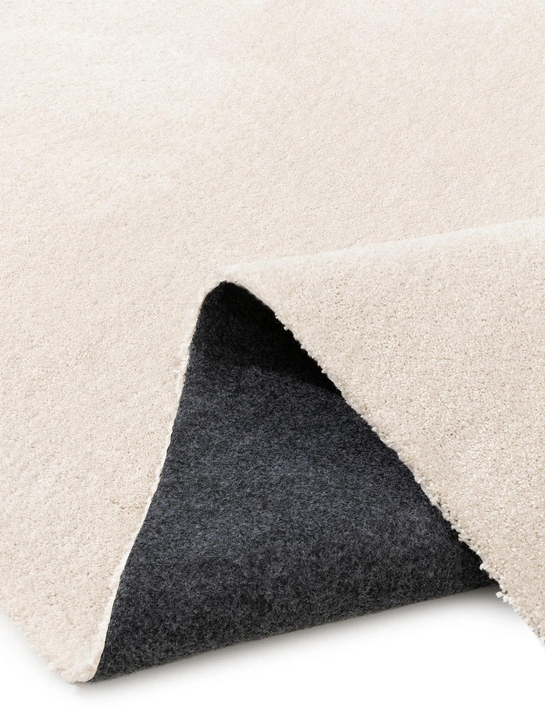 Tapis shaggy uni crème 250x350 cm