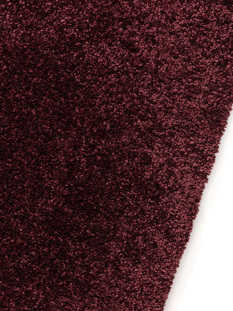 Tapis shaggy uni bordeaux 140x200 cm