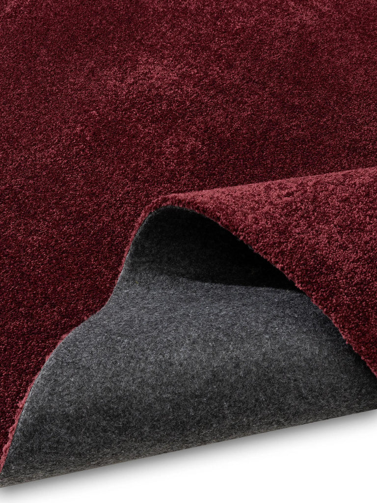 Tapis shaggy uni bordeaux 140x200 cm
