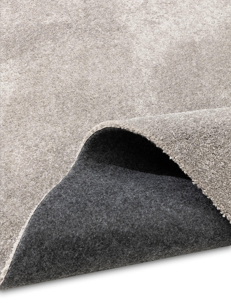 Tapis shaggy uni gris lavable 140x200 cm