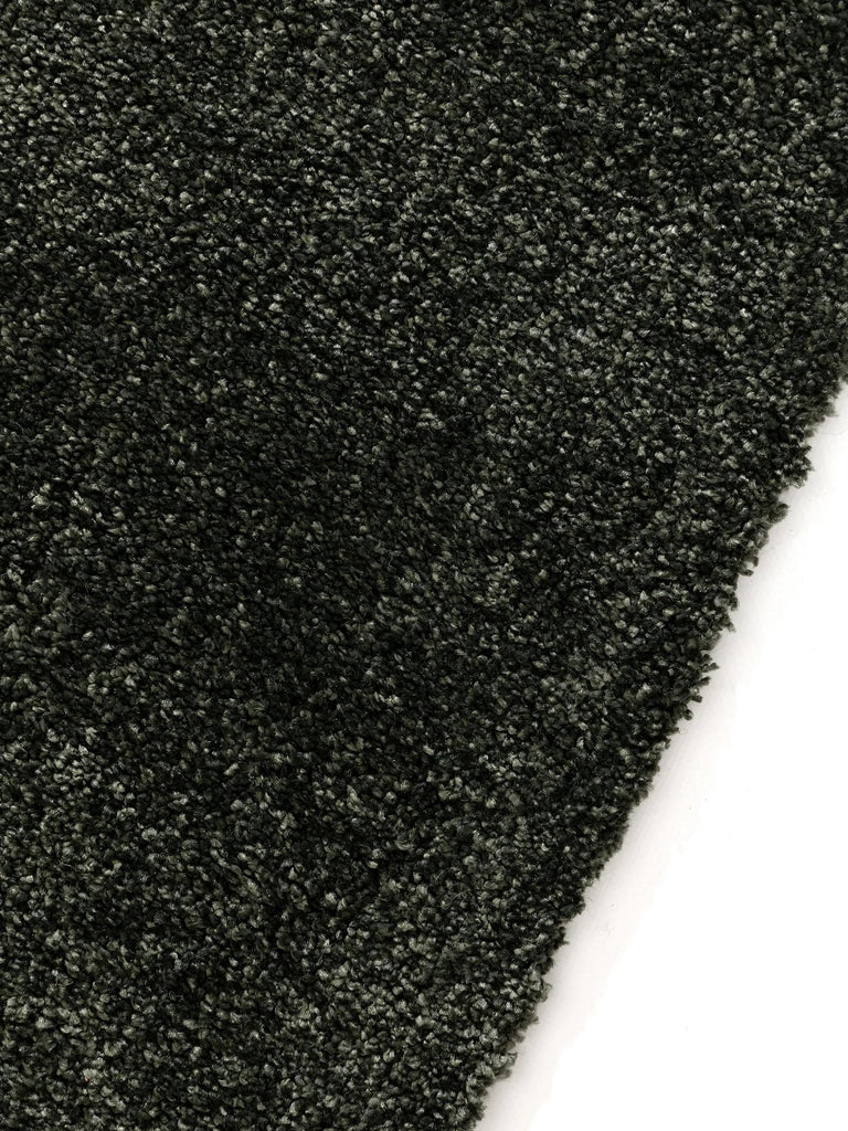 Tapis shaggy uni vert foncé  140x200 cm