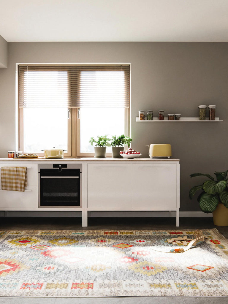 Tapis ethnique multicolore d'intérieur et d'extérieur 160x230 cm