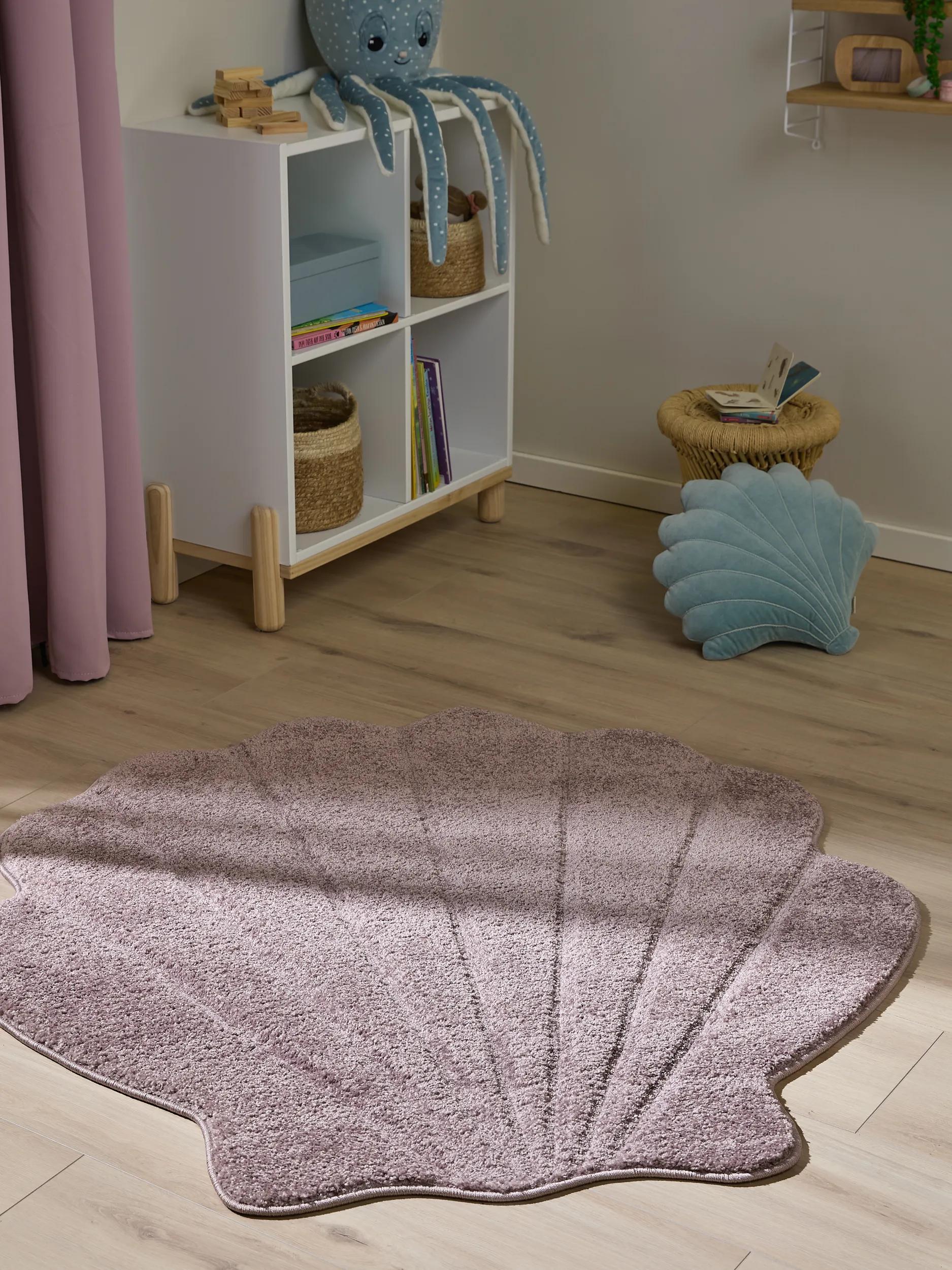 Grand Tapis Oriental Patchwork Vintage 240x160 Cm - Violet, Aspect Usé Moderne, Laine